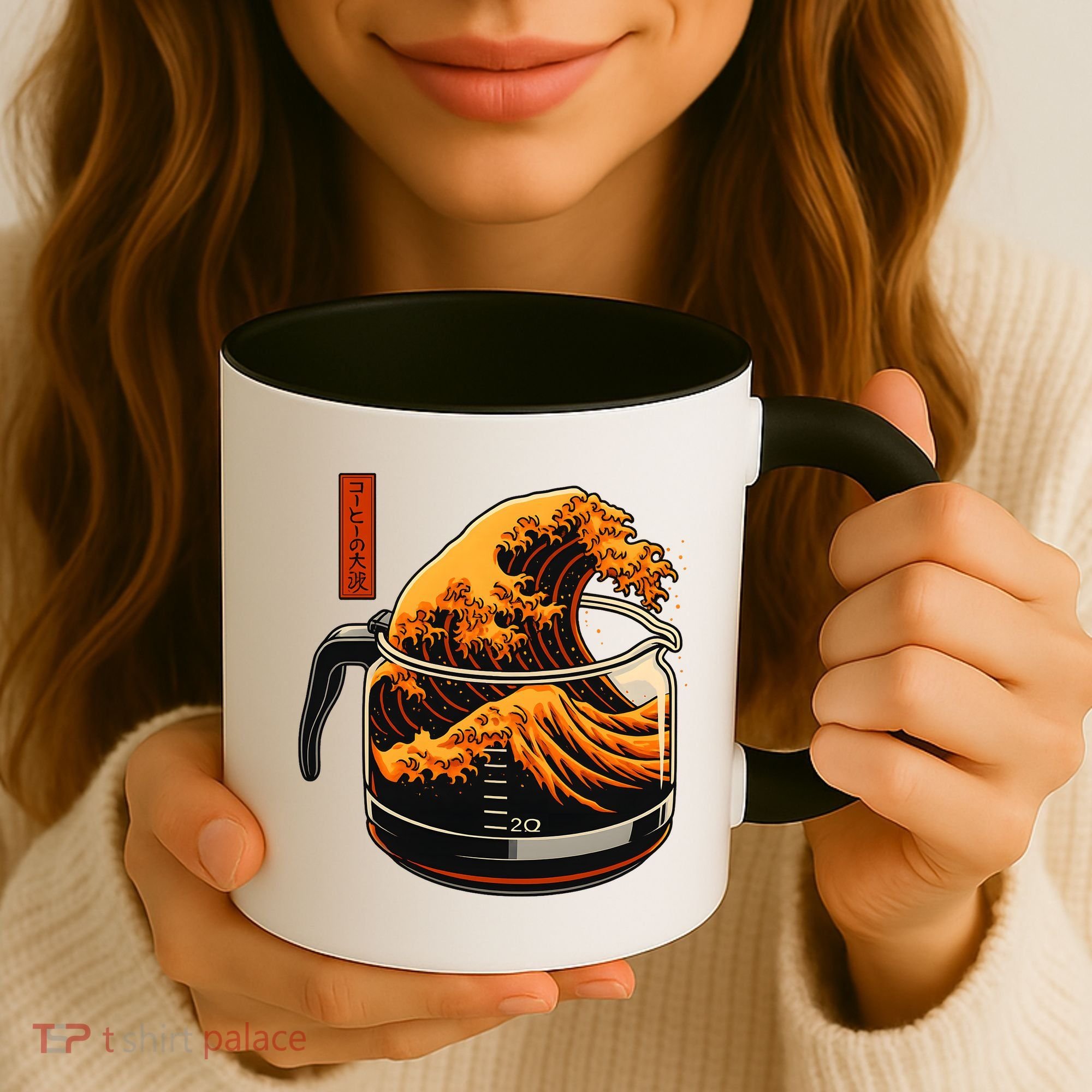 Anime Style: The Great Wave Of Coffee Coffee Mug