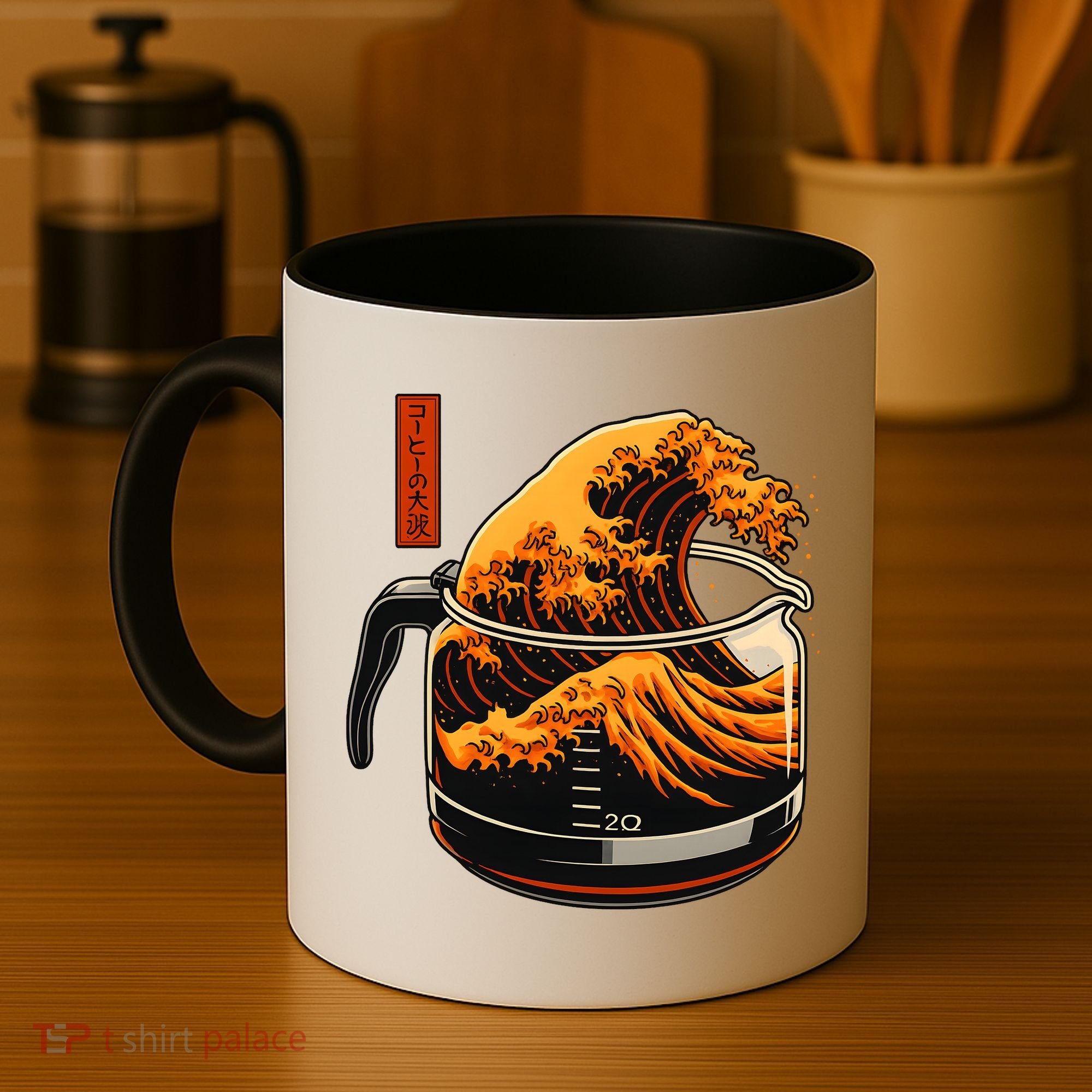Anime Style: The Great Wave Of Coffee Coffee Mug