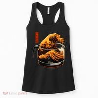Anime Style: The Great Wave Of Coffee Women's Tank Top thumb 0