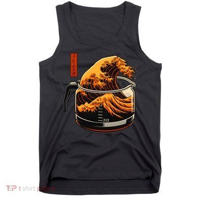 Anime Style: The Great Wave Of Coffee Tank Top