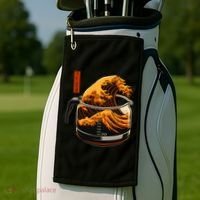 Anime Style: The Great Wave Of Coffee Golf Towel thumb 2