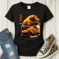 Anime Style: The Great Wave Of Coffee Women's T-Shirt thumb 3