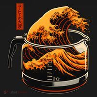 Anime Style: The Great Wave Of Coffee Women's T-Shirt thumb 6