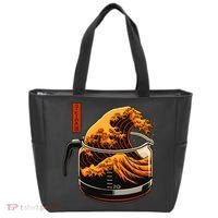 Anime Style: The Great Wave Of Coffee Tote Bag thumb 0
