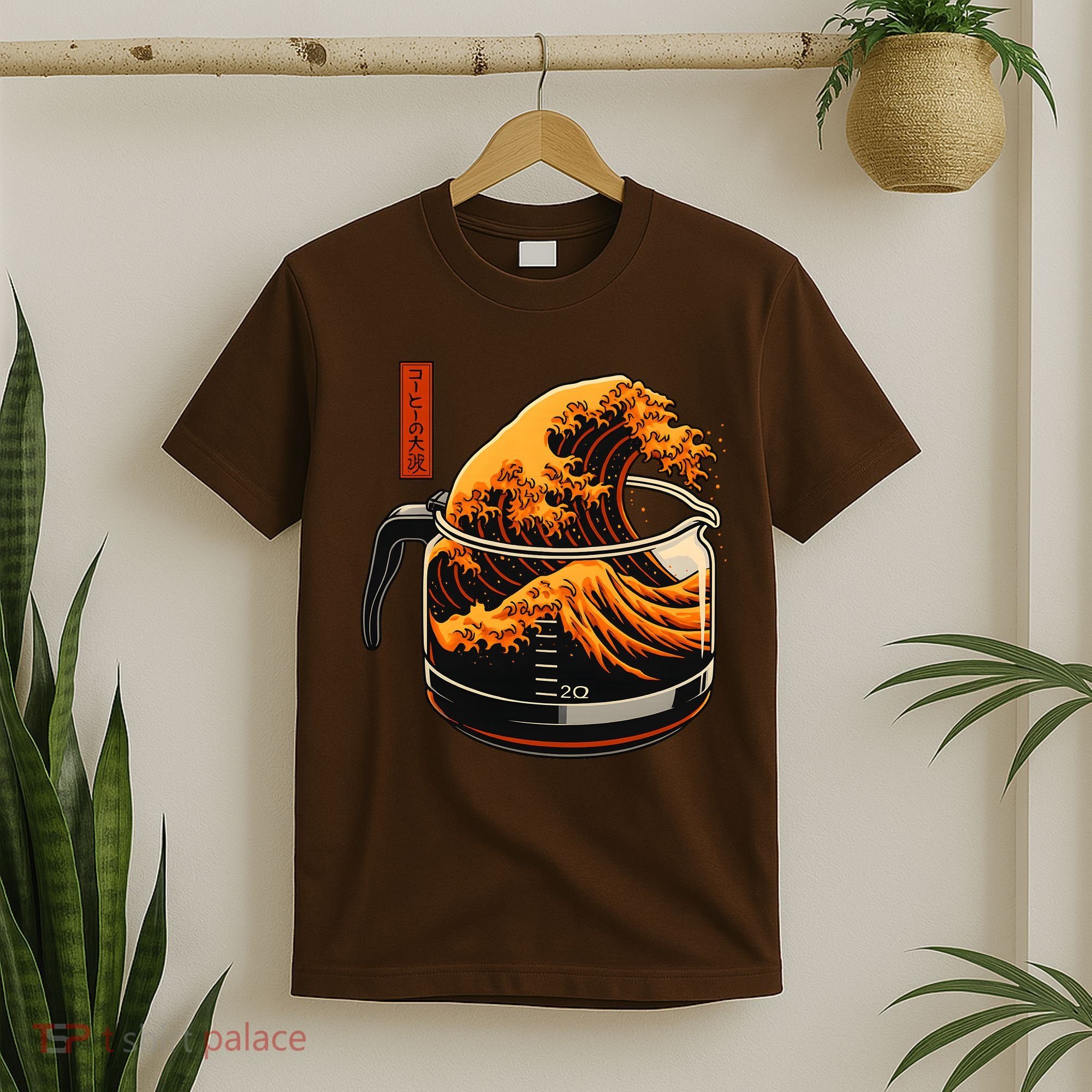 Anime Style: The Great Wave Of Coffee T-Shirt