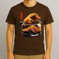 Anime Style: The Great Wave Of Coffee T-Shirt thumb 3