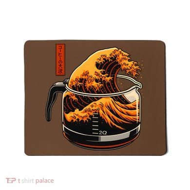 Anime Style: The Great Wave Of Coffee Mousepad