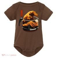 Anime Style: The Great Wave Of Coffee Baby Bodysuit thumb 0