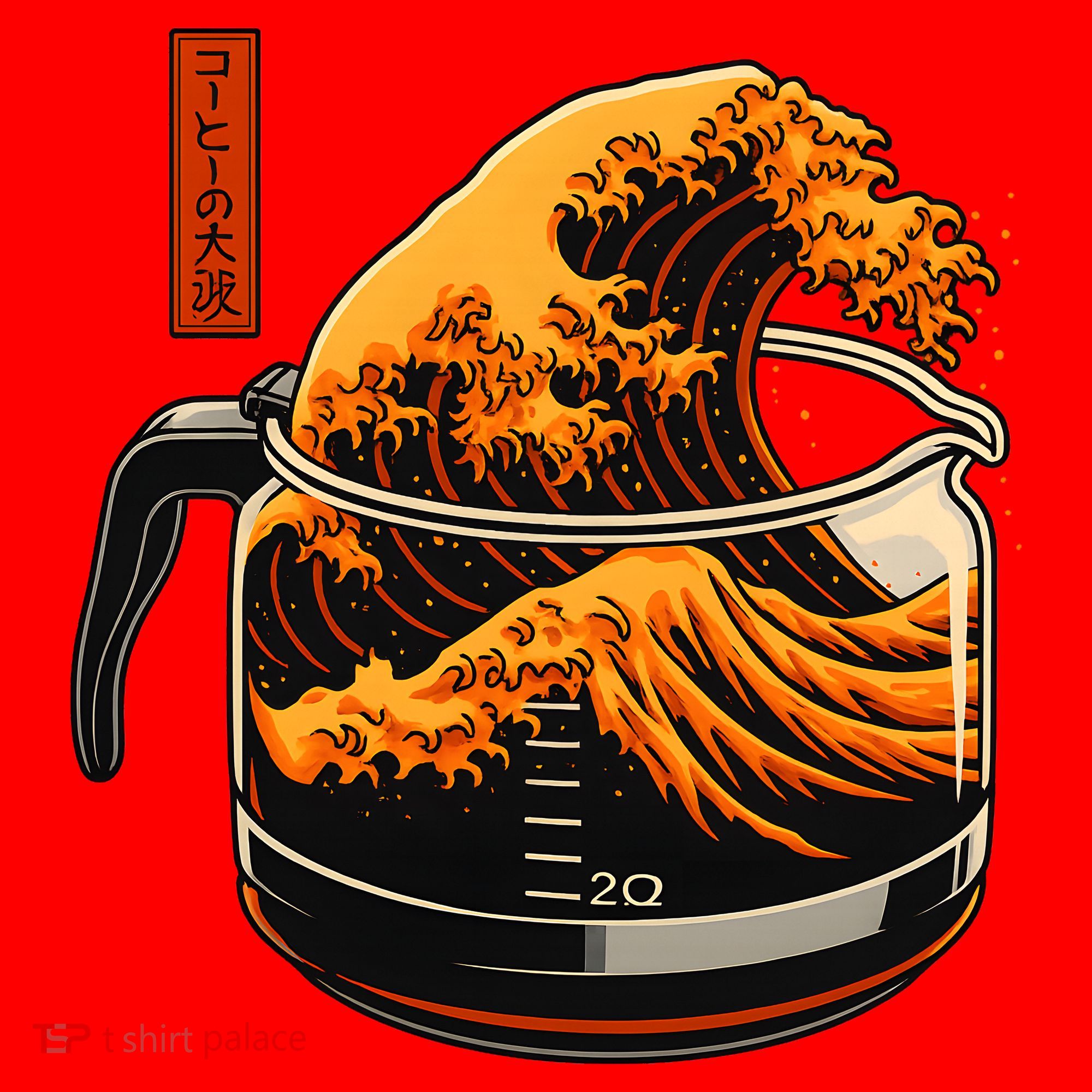 Anime Style: The Great Wave Of Coffee Santa Hat