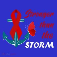 Anchor Stronger Than The Strom Red Ribbon World Aids Day Gift Sweatshirt thumb 3