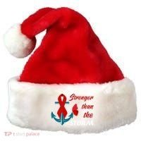 Anchor Stronger Than The Strom Red Ribbon World Aids Day Gift Santa Hat thumb 0