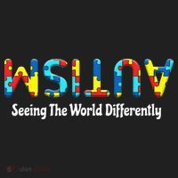 Autism Seeing The World Differently Upside Autism Awareness Beanie thumb 2