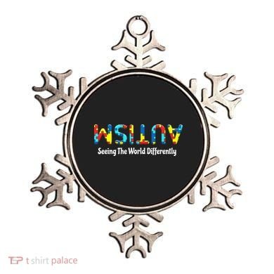 Autism Seeing The World Differently Upside Autism Awareness Ornament