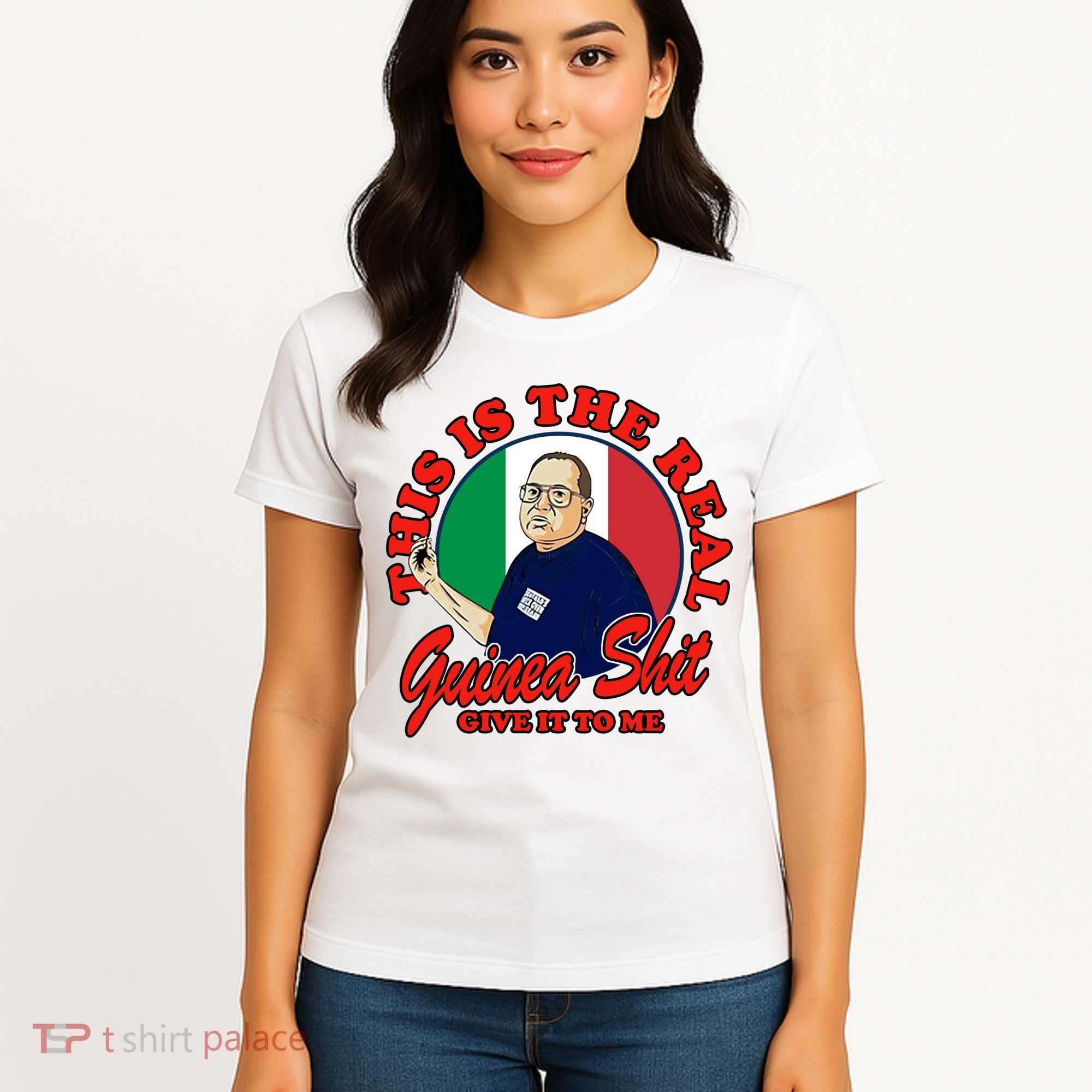 Al Santillo This Is The Real Guinea Shit Give It To Me Women's T-Shirt