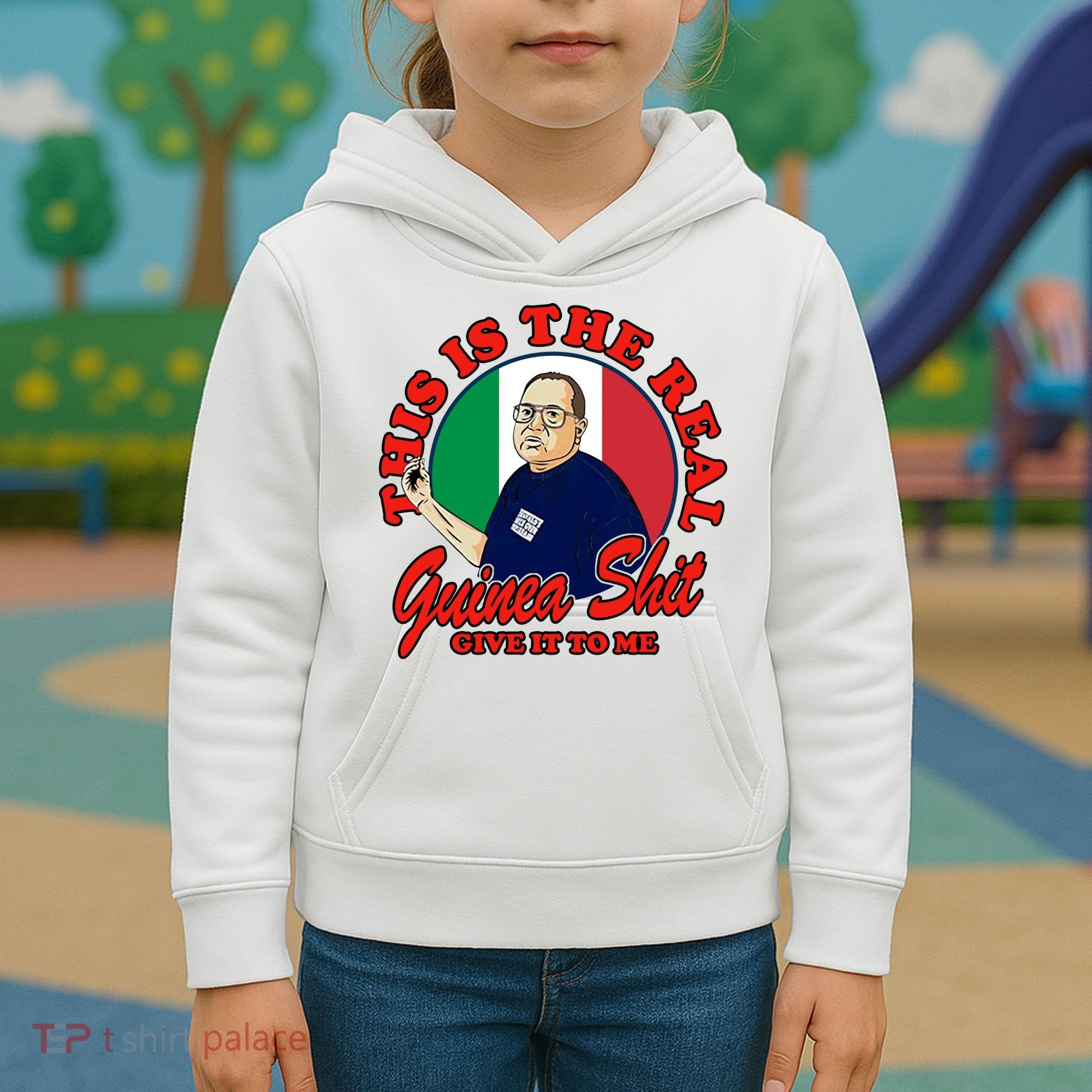 Al Santillo This Is The Real Guinea Shit Give It To Me Kids Hoodie