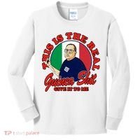 Al Santillo This Is The Real Guinea Shit Give It To Me Kids Long Sleeve Shirt thumb 0