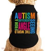 Autism Seeing The World From A Different Angle Autism Gift Doggie Tank thumb 0