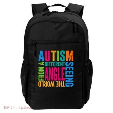 Autism Seeing The World From A Different Angle Autism Gift Backpack