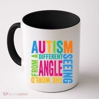 Autism Seeing The World From A Different Angle Autism Gift Coffee Mug thumb 0