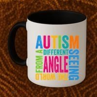 Autism Seeing The World From A Different Angle Autism Gift Coffee Mug thumb 2