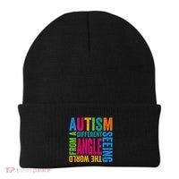 Autism Seeing The World From A Different Angle Autism Gift Beanie thumb 0