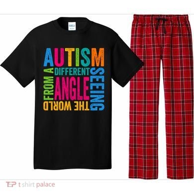 Autism Seeing The World From A Different Angle Autism Gift Pajama Set