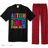 Autism Seeing The World From A Different Angle Autism Gift Pajama Set thumb 0