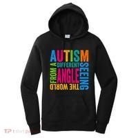 Autism Seeing The World From A Different Angle Autism Gift Women's Hoodie thumb 0