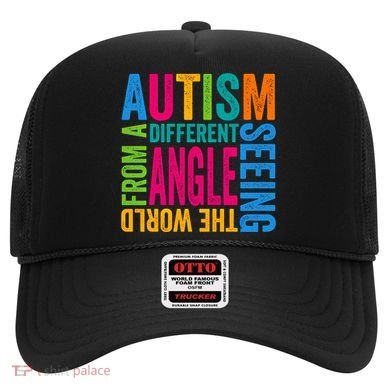 Autism Seeing The World From A Different Angle Autism Gift Hat