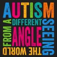 Autism Seeing The World From A Different Angle Autism Gift Golf Towel thumb 3