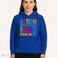 Autism Seeing The World From A Different Angle Autism Gift Hoodie thumb 5