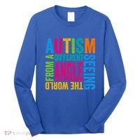 Autism Seeing The World From A Different Angle Autism Gift Long Sleeve Shirt thumb 0