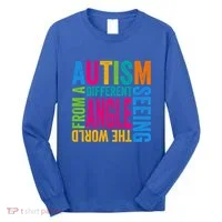 Autism Seeing The World From A Different Angle Autism Gift Long Sleeve Shirt thumb 0
