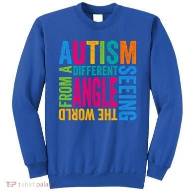 Autism Seeing The World From A Different Angle Autism Gift Sweatshirt
