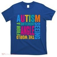 Autism Seeing The World From A Different Angle Autism Gift T-Shirt thumb 0