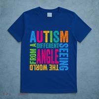 Autism Seeing The World From A Different Angle Autism Gift T-Shirt thumb 5