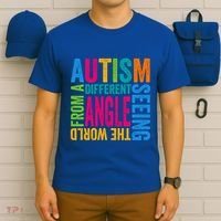 Autism Seeing The World From A Different Angle Autism Gift T-Shirt thumb 6