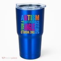 Autism Seeing The World From A Different Angle Autism Gift Tumbler thumb 0