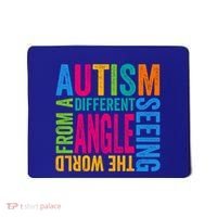 Autism Seeing The World From A Different Angle Autism Gift Mousepad thumb 0