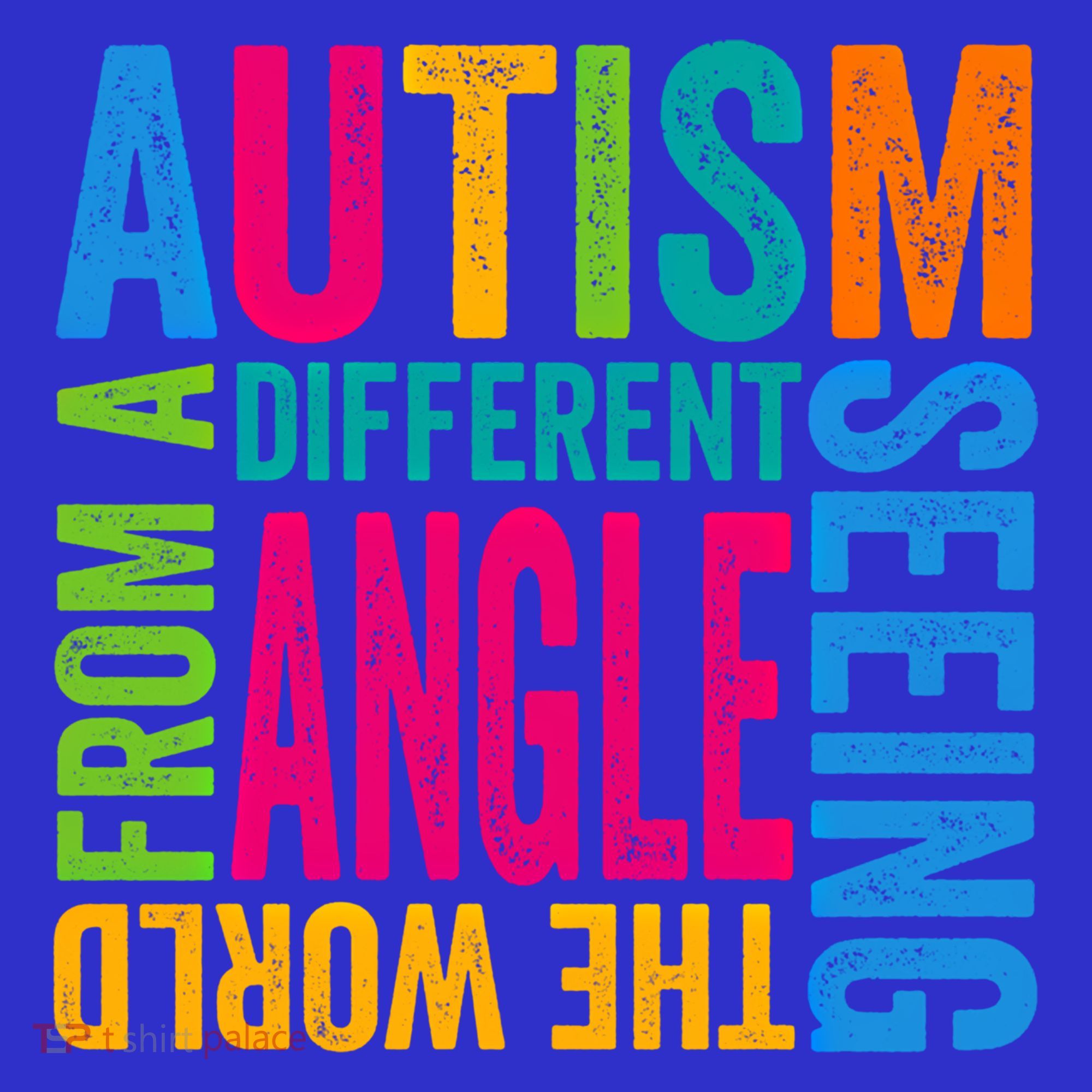 Autism Seeing The World From A Different Angle Autism Gift Mousepad