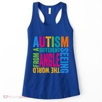 Autism Seeing The World From A Different Angle Autism Gift Women's Tank Top thumb 0