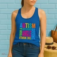 Autism Seeing The World From A Different Angle Autism Gift Women's Tank Top thumb 2