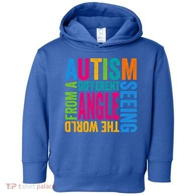 Autism Seeing The World From A Different Angle Autism Gift Toddler Hoodie