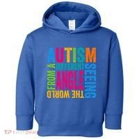 Autism Seeing The World From A Different Angle Autism Gift Toddler Hoodie thumb 0