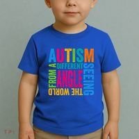 Autism Seeing The World From A Different Angle Autism Gift Toddler T-Shirt thumb 2