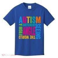 Autism Seeing The World From A Different Angle Autism Gift Kids T-Shirt thumb 0