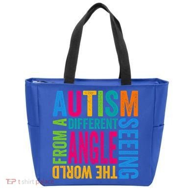 Autism Seeing The World From A Different Angle Autism Gift Tote Bag