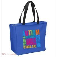 Autism Seeing The World From A Different Angle Autism Gift Tote Bag thumb 2