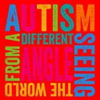 Autism Seeing The World From A Different Angle Autism Gift Santa Hat thumb 1
