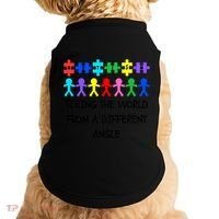Autism Seeing The World From A Different Angle Awareness2024 Gift Doggie Tank thumb 0